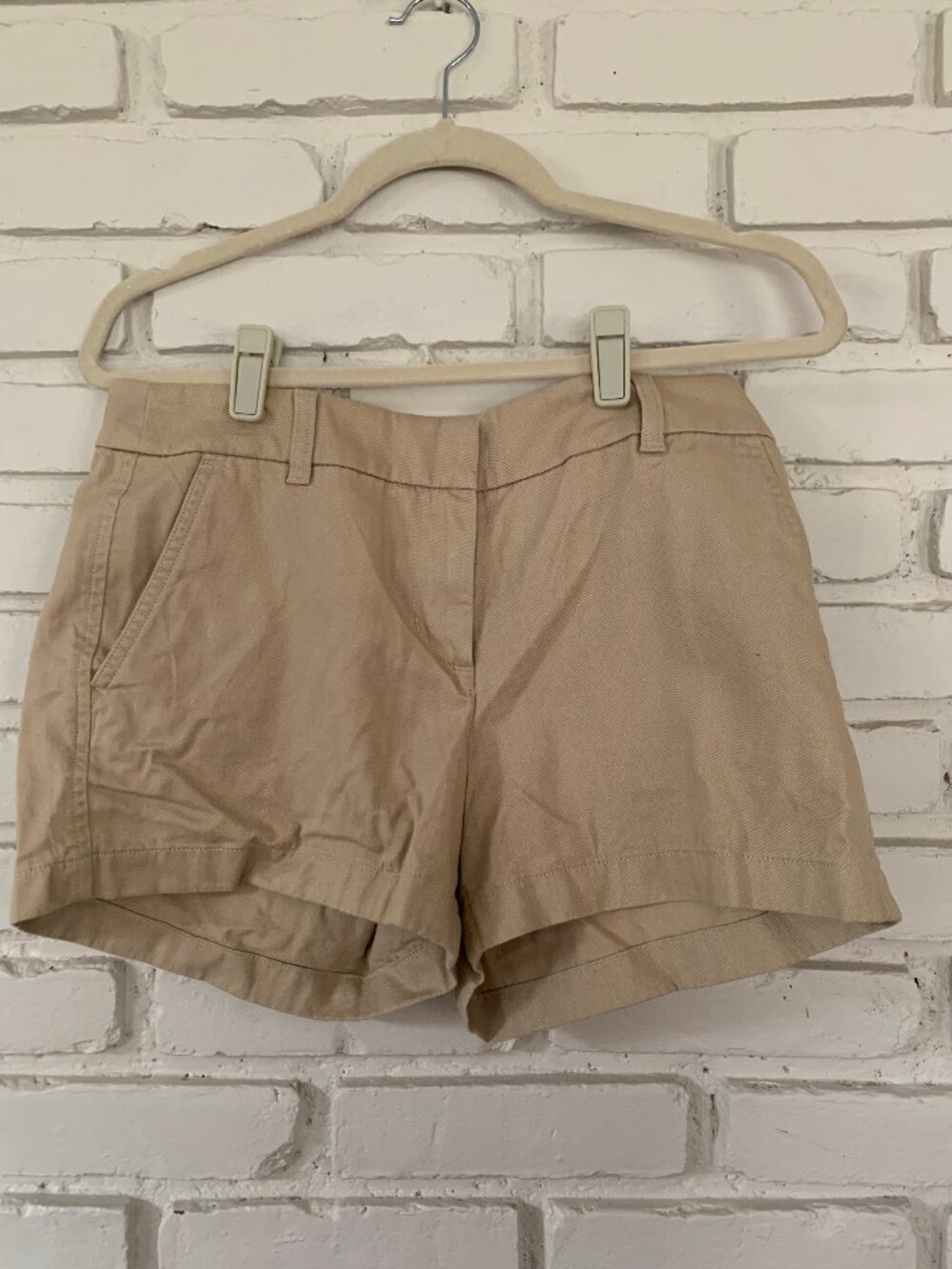 NWT J. Crew Size 6 Women's 3 1/2" Khaki Shorts 100% Cotton